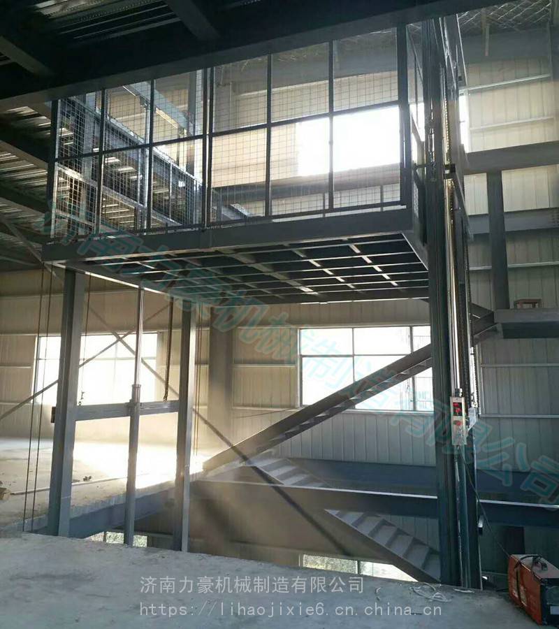 承德升降货梯-5吨电动升降货梯-电动货梯报价-力豪机械